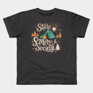 Stars & S'mores Society Kids T-Shirt